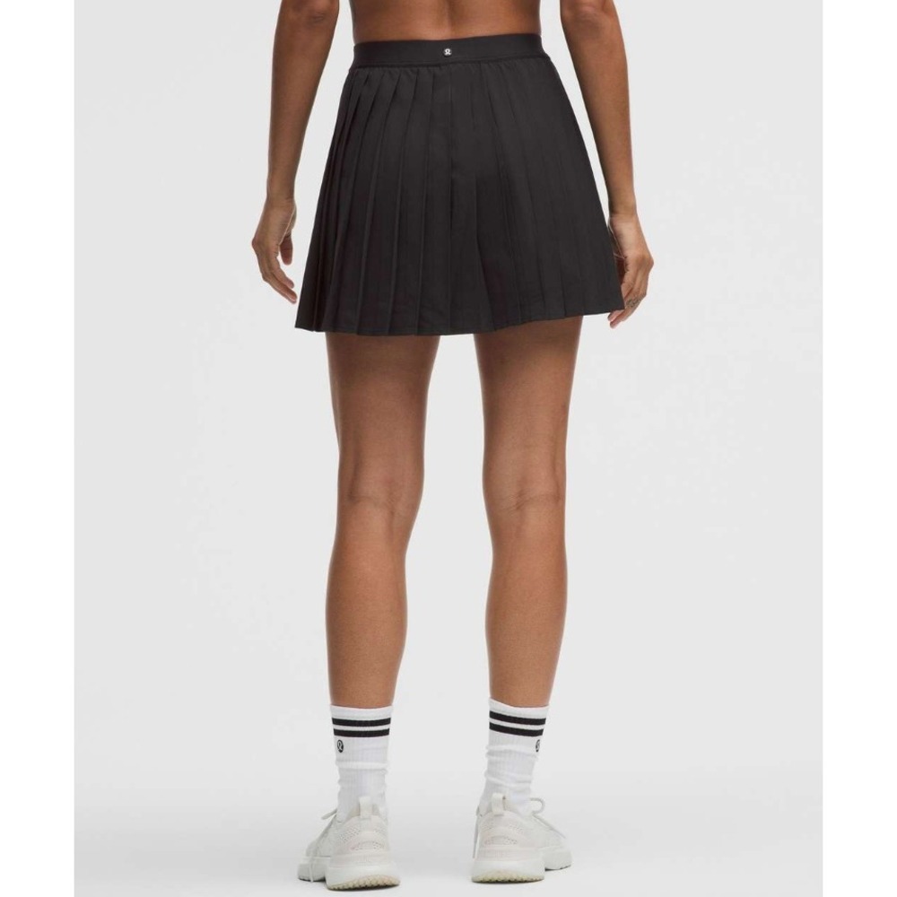Lululemon High-Rise Pleated Tennis Skirt Womens 6 Black Swift Luxtreme W8AR6T